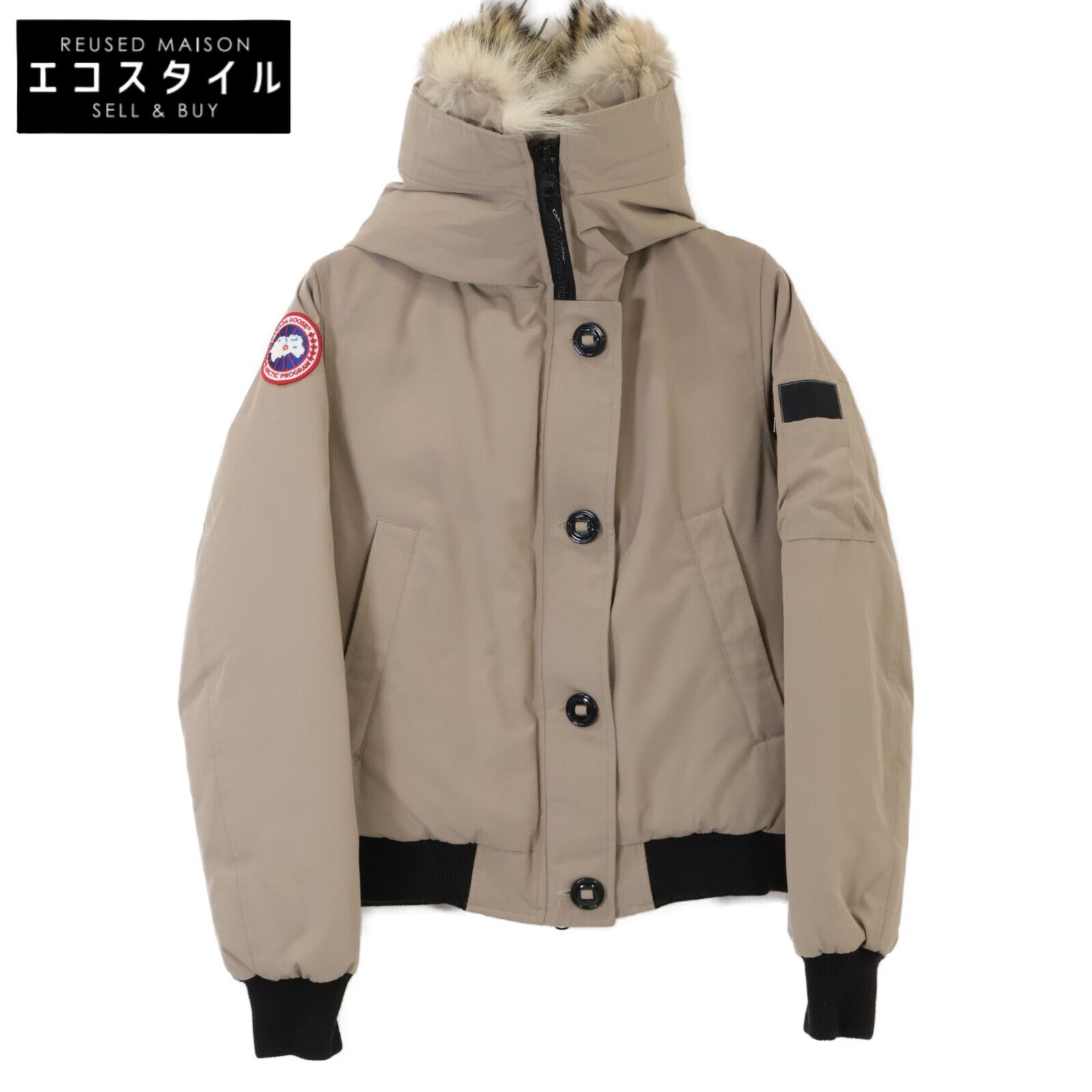 【人気モデル】 カナダグース ラブラドール ファー付 ボンバー ダウンジャケット CANADA GOOSE カナダグース 美品 国内正規 7967JL ラブラドール