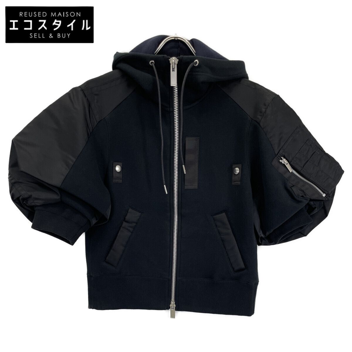 sacai 半袖パーカー org.jpg