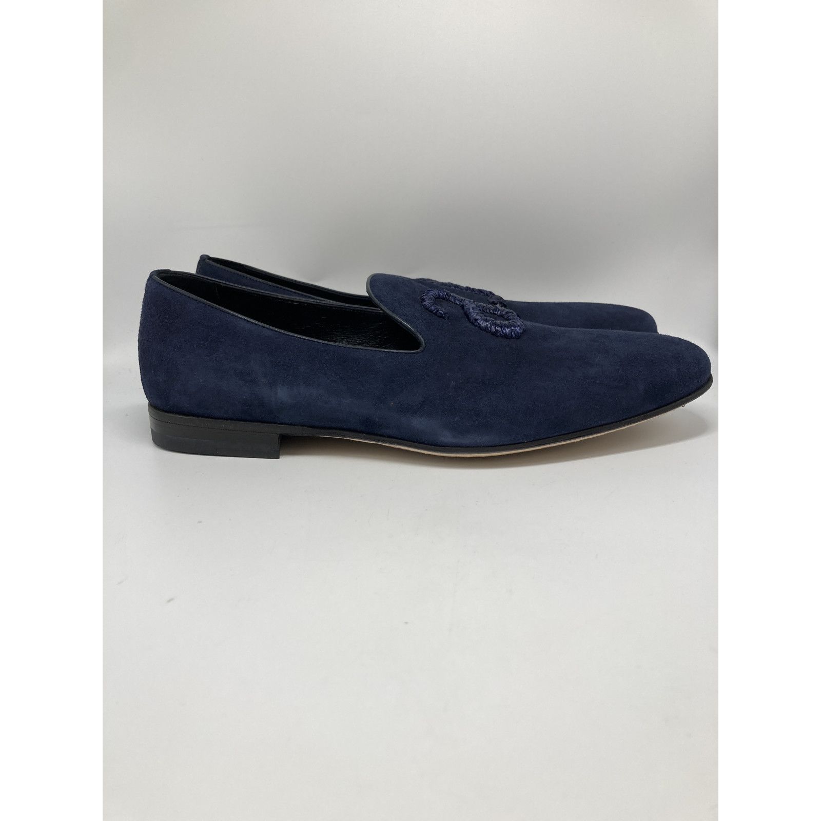 a.testoni ア テストーニ M47509POH スエード ロゴ刺繍 スリッポン 8 1