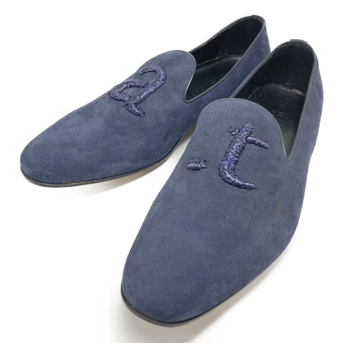 新品未使用a.testoniアテストーニ　MOCSスリッポン ベルベットスエード 新品未使用a.testoniアテストーニ MOCSスリッポン ベルベッ