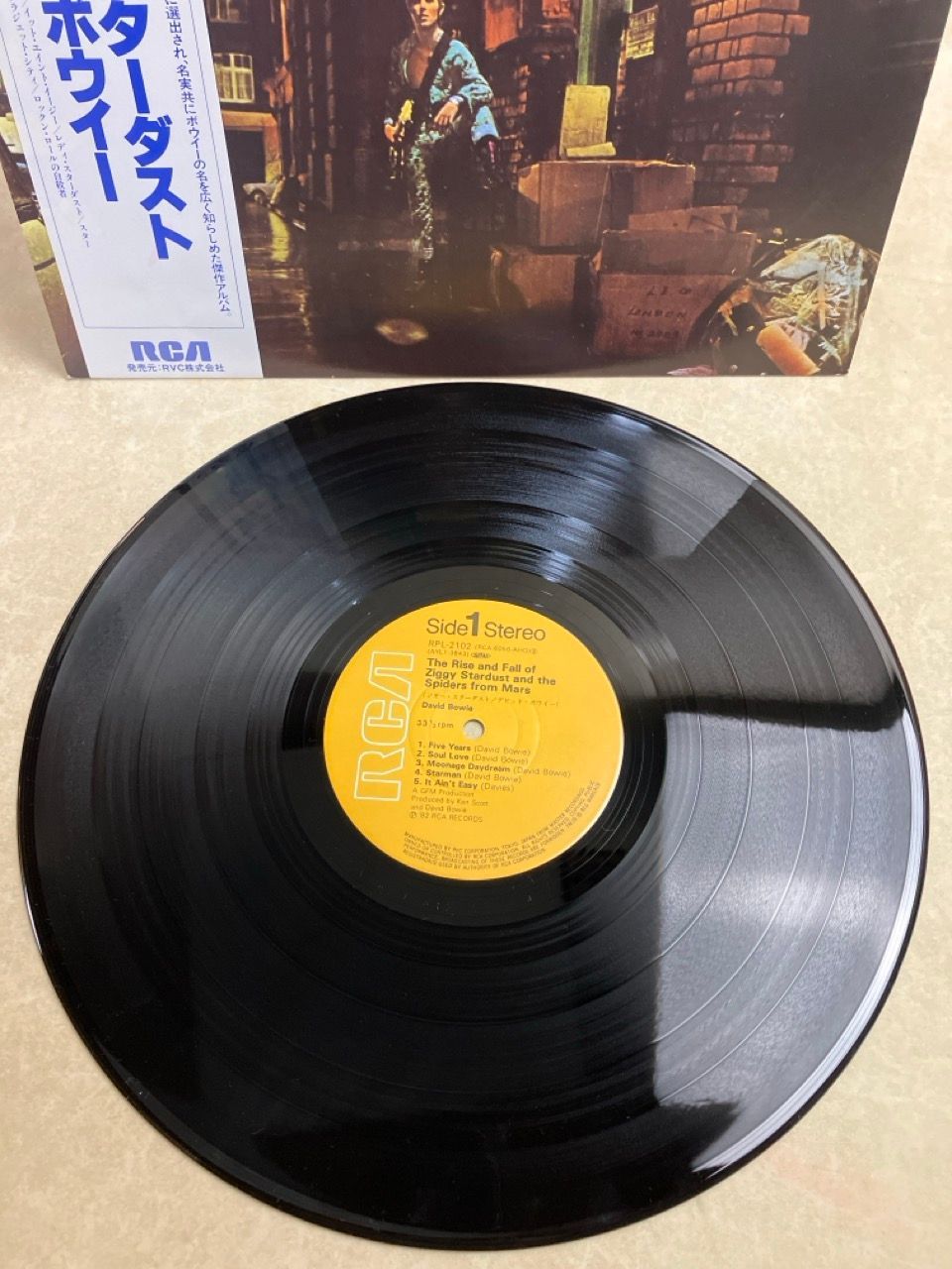 LP 帯付 デビッド・ボウイ DAVID BOWIE ジギー・スターダスト ZIGGY