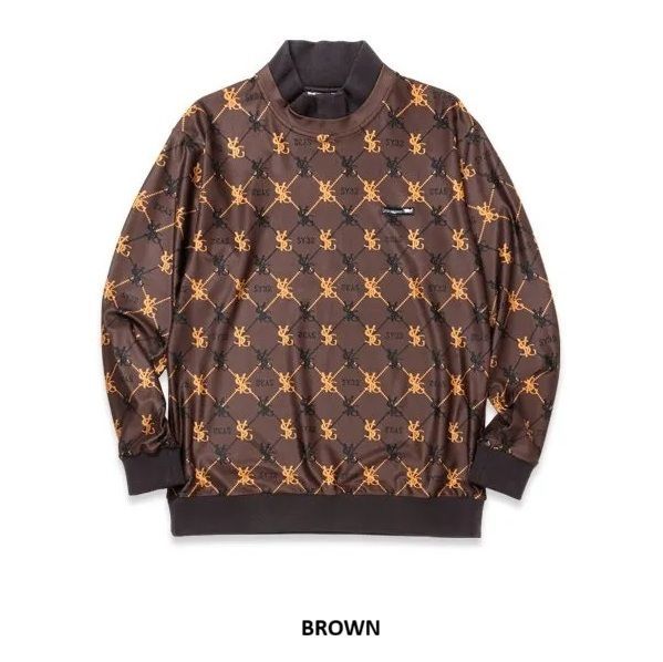 SY 32 ゴルフ ゴルフウェア スリーブモックネック ロング 長袖 メンズ おしゃれ ブランド かっこいい SYG-24 A 026 お取り寄せ