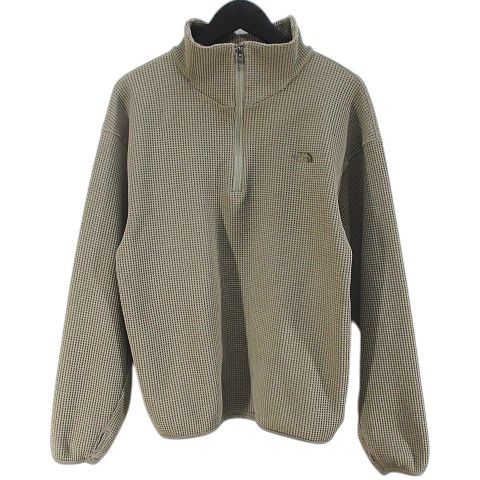 ザノースフェイス THE NORTH FACE 長袖 ワッフル ハーフジップ プルオーバー XL フォールンロック ロゴ 刺繍 サムホール キッズ 子供服