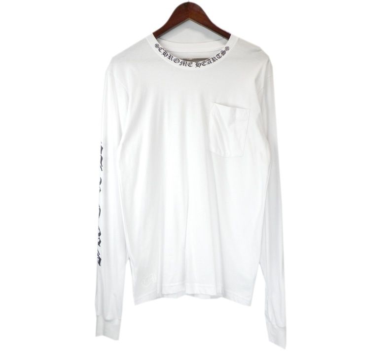 クロムハーツ CHROME HEARTS 【 Neck Logo LS TEE 】 ネックロゴ 袖