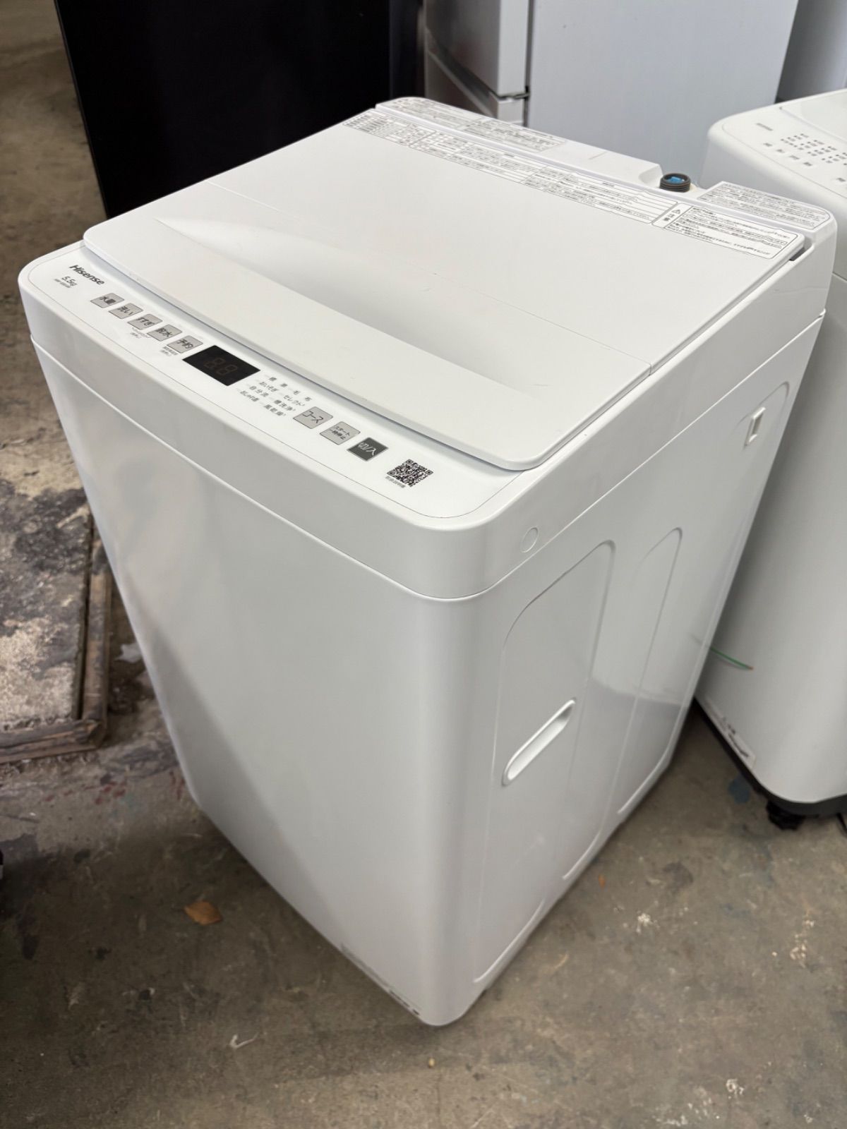 高年式】2025年製 Hisence 全自動電気洗濯機 HW-55E4W 5.5kg - メルカリ