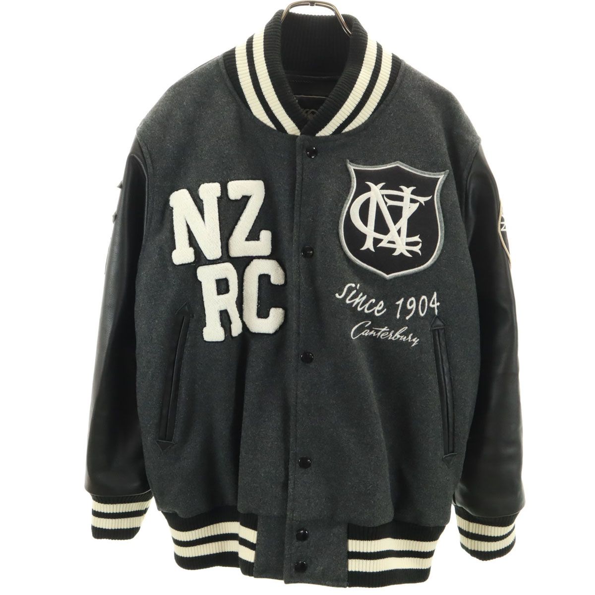 [匿名配送] カンタベリーオブニュージーランド スタジャン CANTERBURY OF NEW ZEALAND カンタベリー ウールブレンド ラグビー 袖