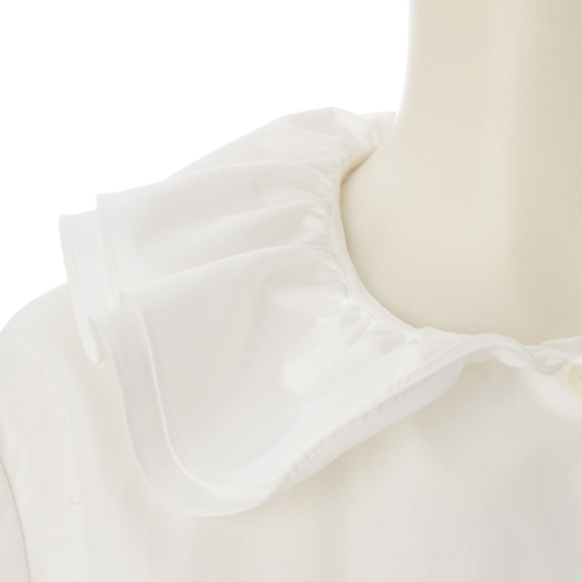 OHGA オーガ 24年 コットン混 WAFFLE BLOUSE ワッフル ブラウス シャツ 
