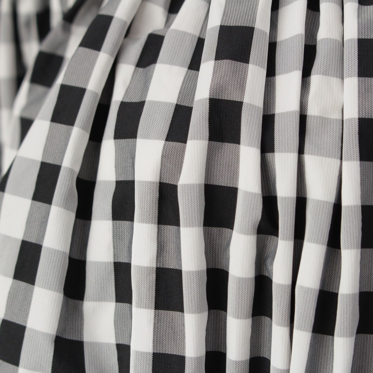 シーニュ CYGNE LILIANE フリル ギャザー オフショルダー ギンガム