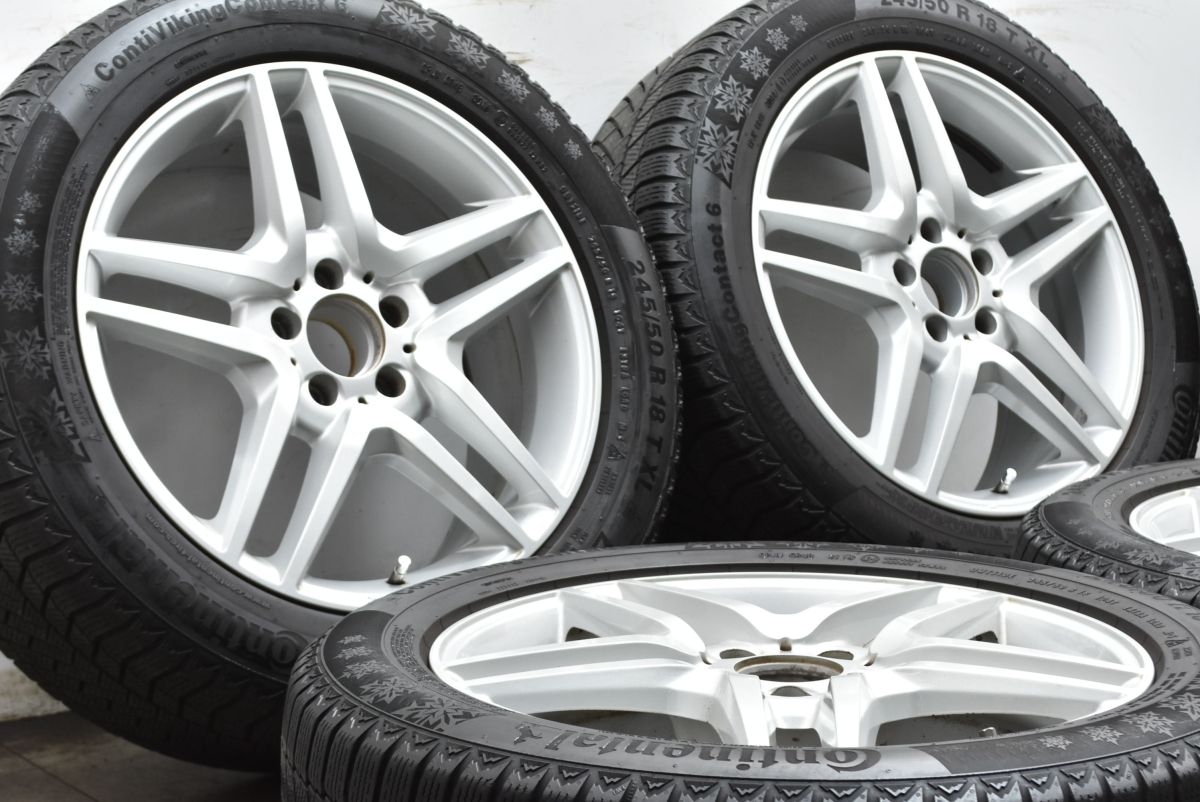 ベンツ W 222 Sクラス サイズ ユーロフォルシュ 18 in 8 J 41 PCD 112 コンチネンタル コンチバイキングコンタクト6 245 50 R