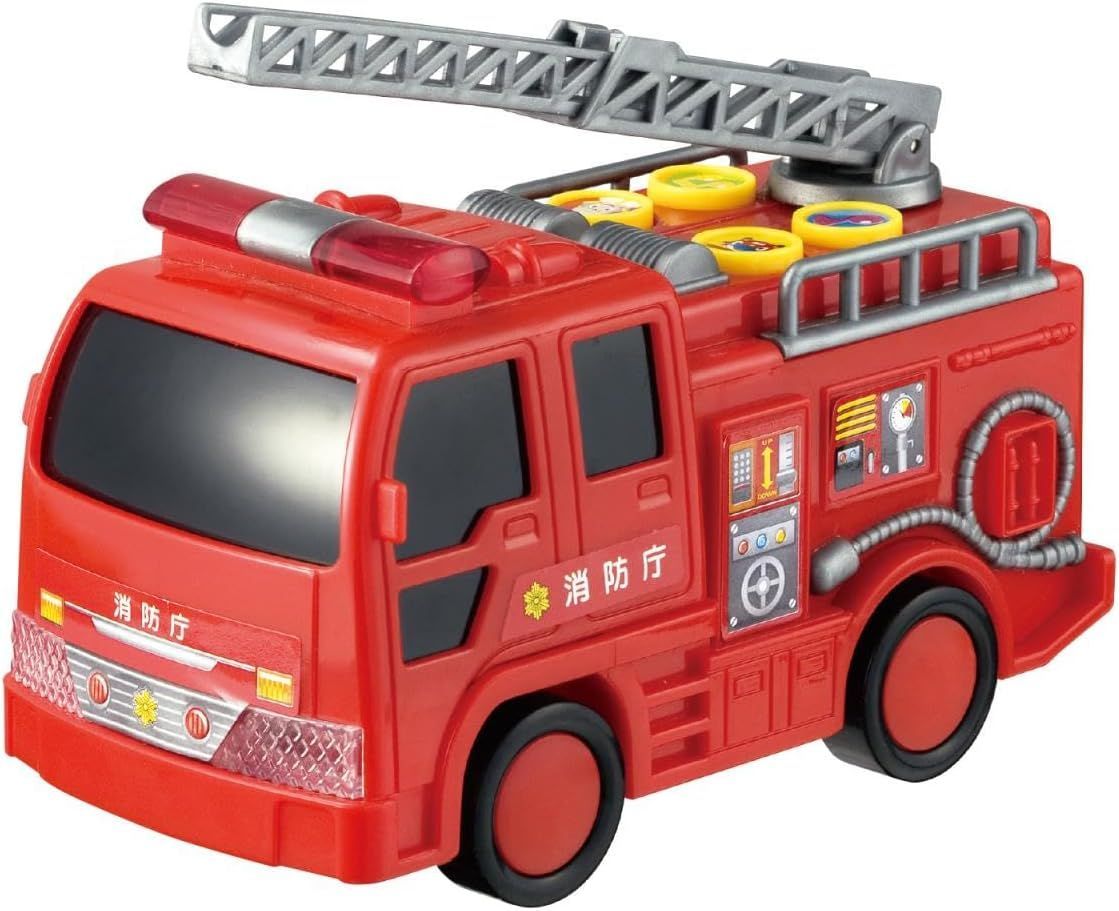 送料無料 マルカ(Maruka) おしゃべりピカピカ消防車 おもちゃ 車 3才