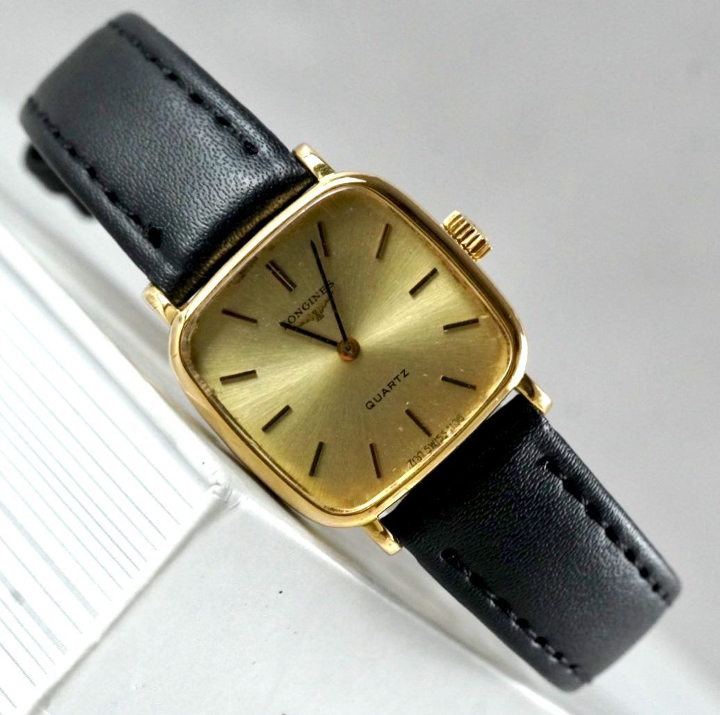 新品電池交換済】 LONGINES ロンジン スクエア ゴールド quartz