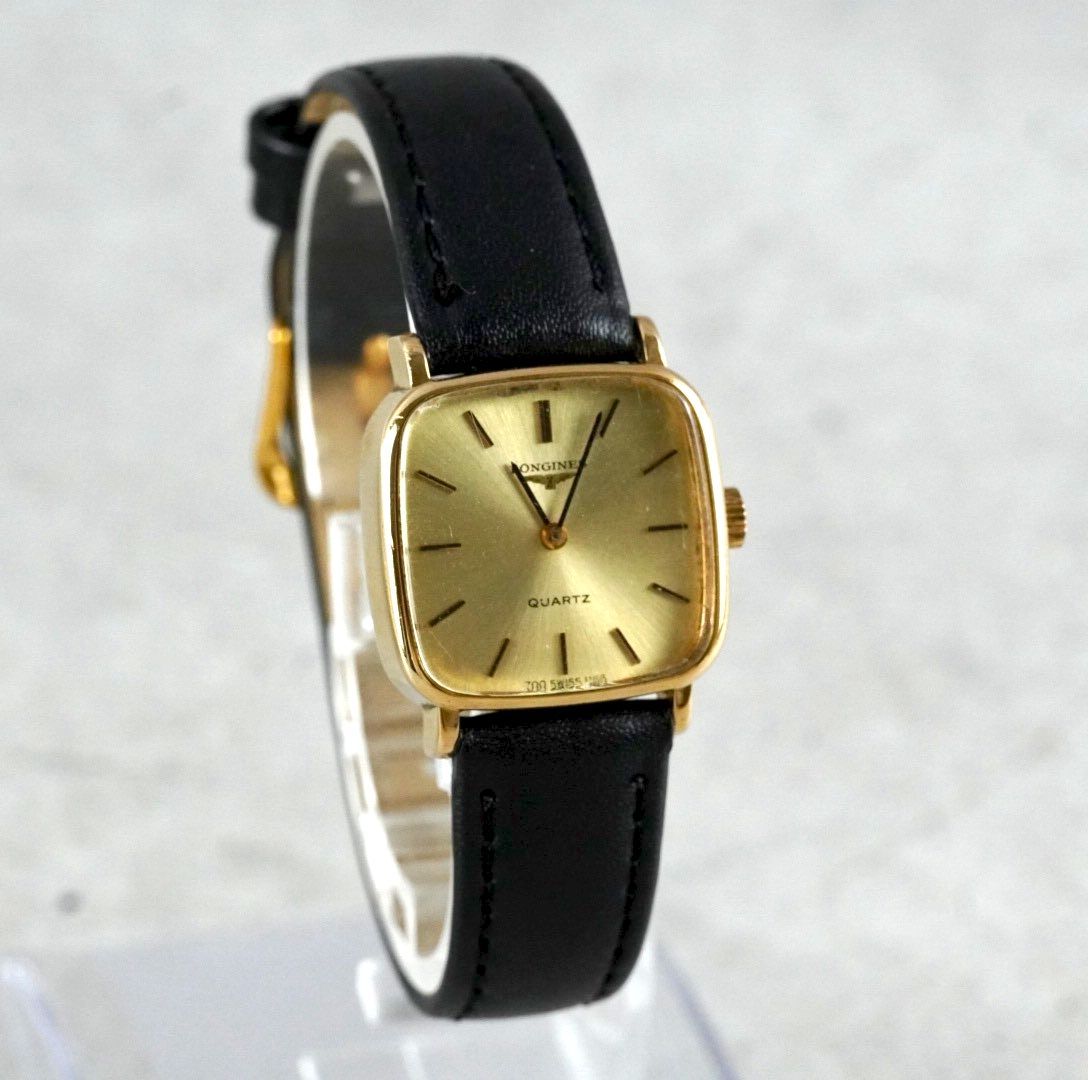 新品電池交換済】 LONGINES ロンジン スクエア ゴールド quartz