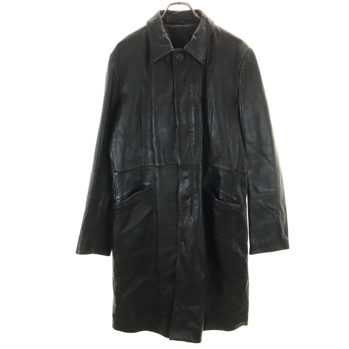 TORNADO MART トルネードマート レザーコート L ブラック メンズ 古着