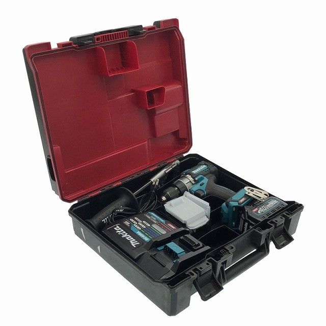 比較的 makita マキタ 40 Vmax 充電式震動ドライバドリル 青 バッテリ 2.5 Ah 充電器 ケース付 コードレス120048