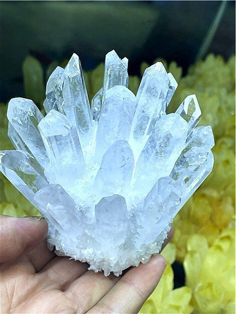 超綺麗高透明度水晶クラスターB1219/1F319/82B - メルカリ