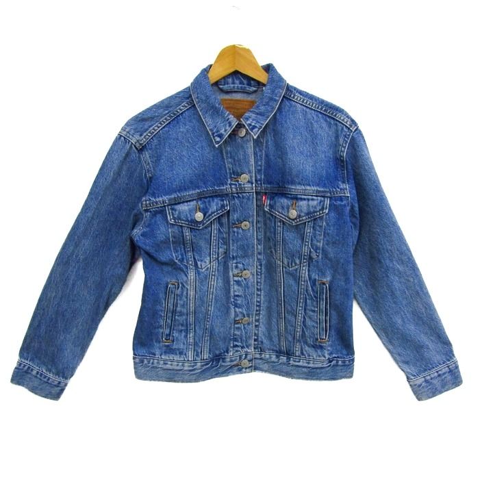 Levi's ライトブルー デニムジャケット Levi's ライトブルー ボア襟 Gジャン Levi's ボア襟 ライト Levi's ライトブルーデニムジャケット