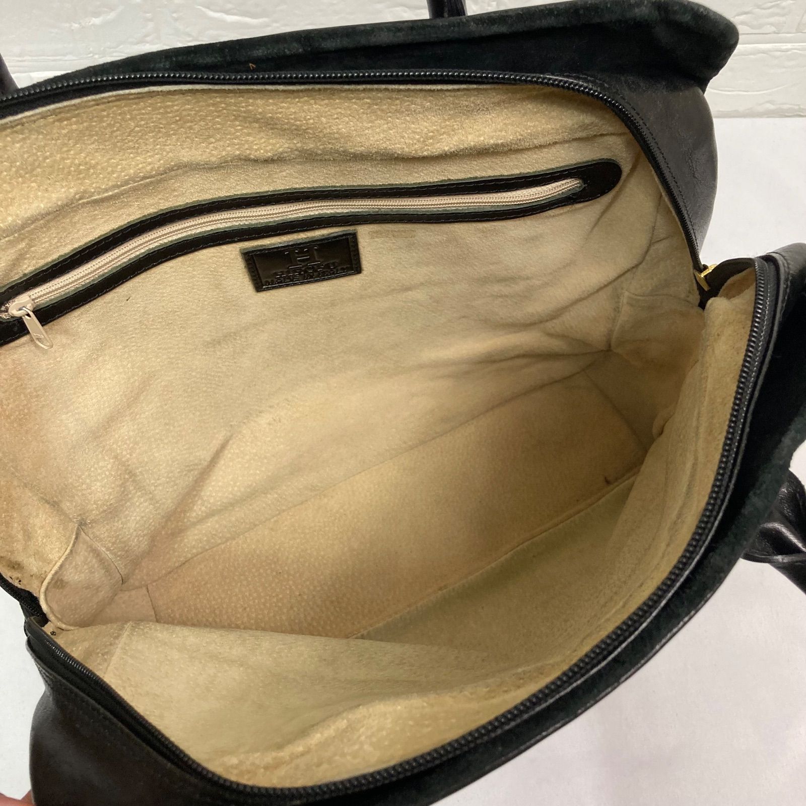 美品】HIROHU ヒロフ ビジネスバッグ ブリーフケース 本革 レザー