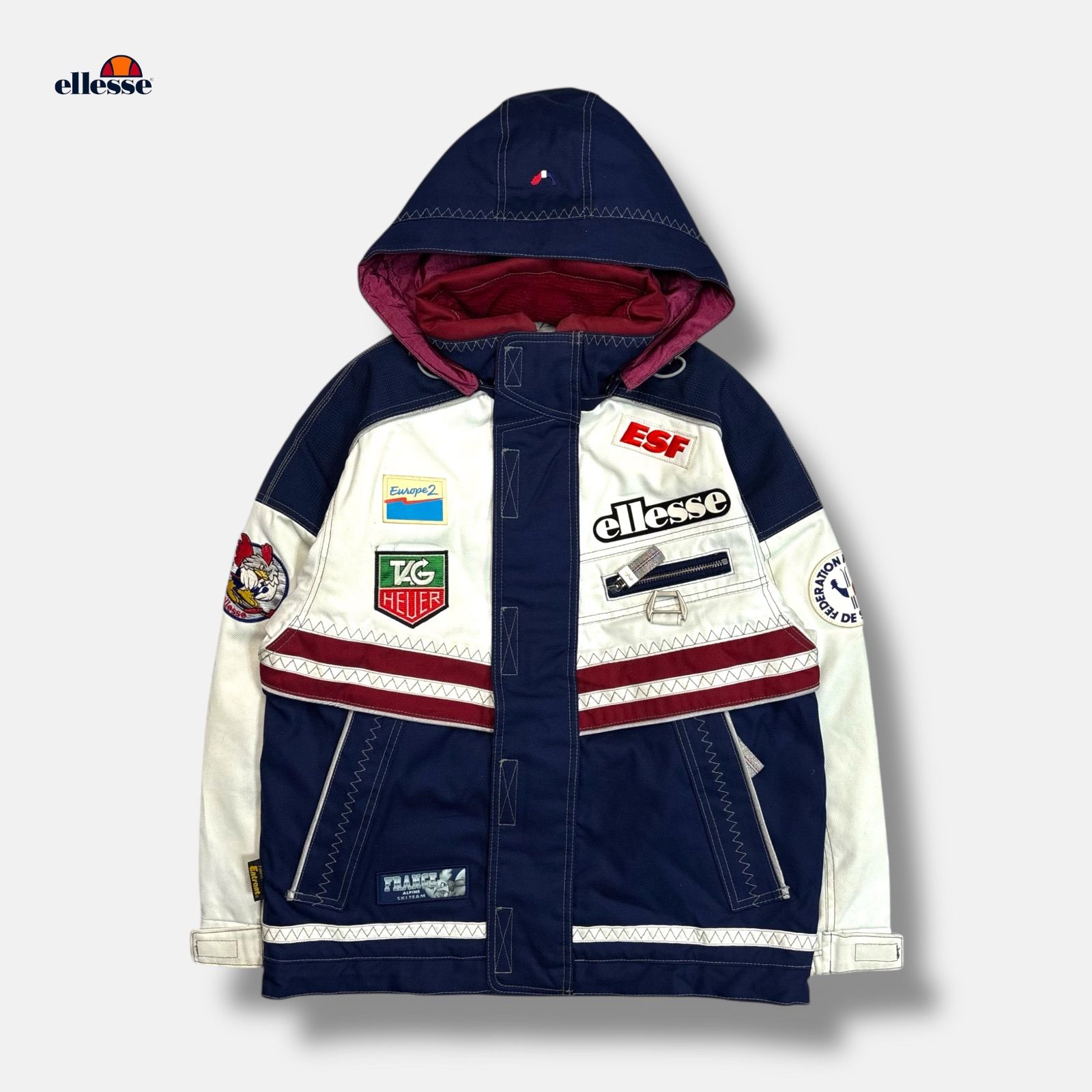 90s ellesse ココリコフランス代表スキーウェアジャケット y2k マルチ