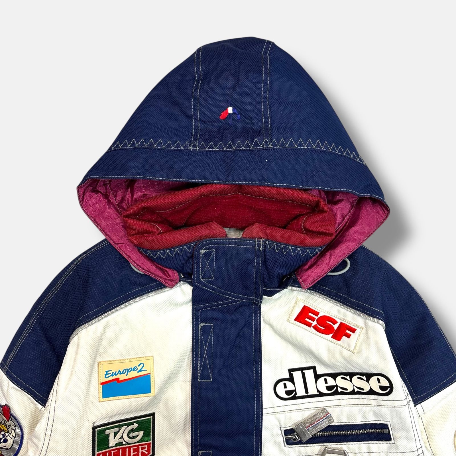 極美品!!激レア!!ヴィンテージ ellesse スキーウェア ココリコ 90s ellesse ココリコフランス代表スキーウェアジャケット y2k マルチ