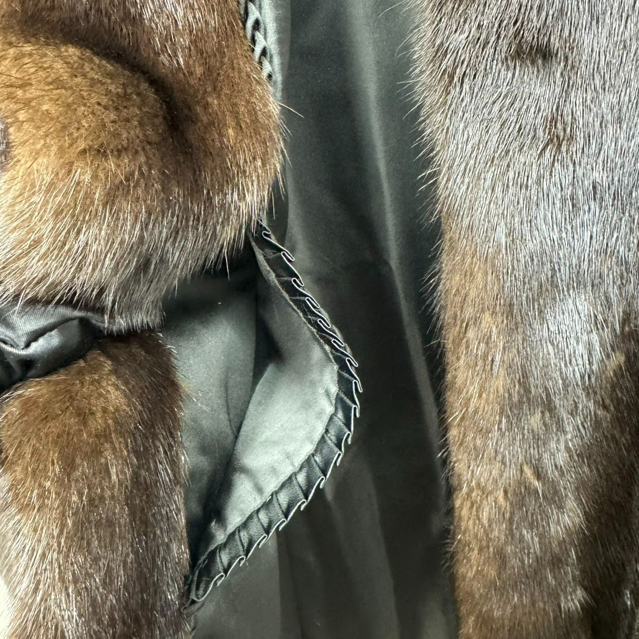 K【SAGA MINK】Jindo サガミンク 毛皮 ファーコート 12号 ブラウン