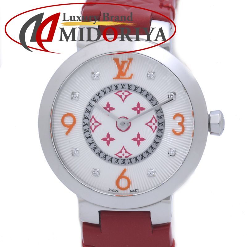 未使用☆超美品☆ルイヴィトン　タンブールスリムPM　レディース腕時計 LOUIS VUITTON ルイヴィトン タンブール スリムPM QA146Z モノグラム