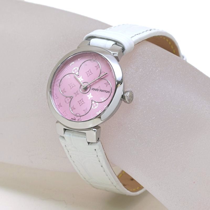 LOUIS VUITTON ルイヴィトン タンブール スリムPM マザーズデイ Q 1 J 04 磨き済 電池交換済 腕時計 レディース 40217