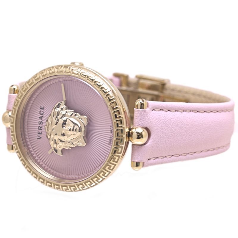 VERSACE ヴェルサーチ パラッツォ エンパイア 腕時計 レディース ステンレススチールx牛革 40222