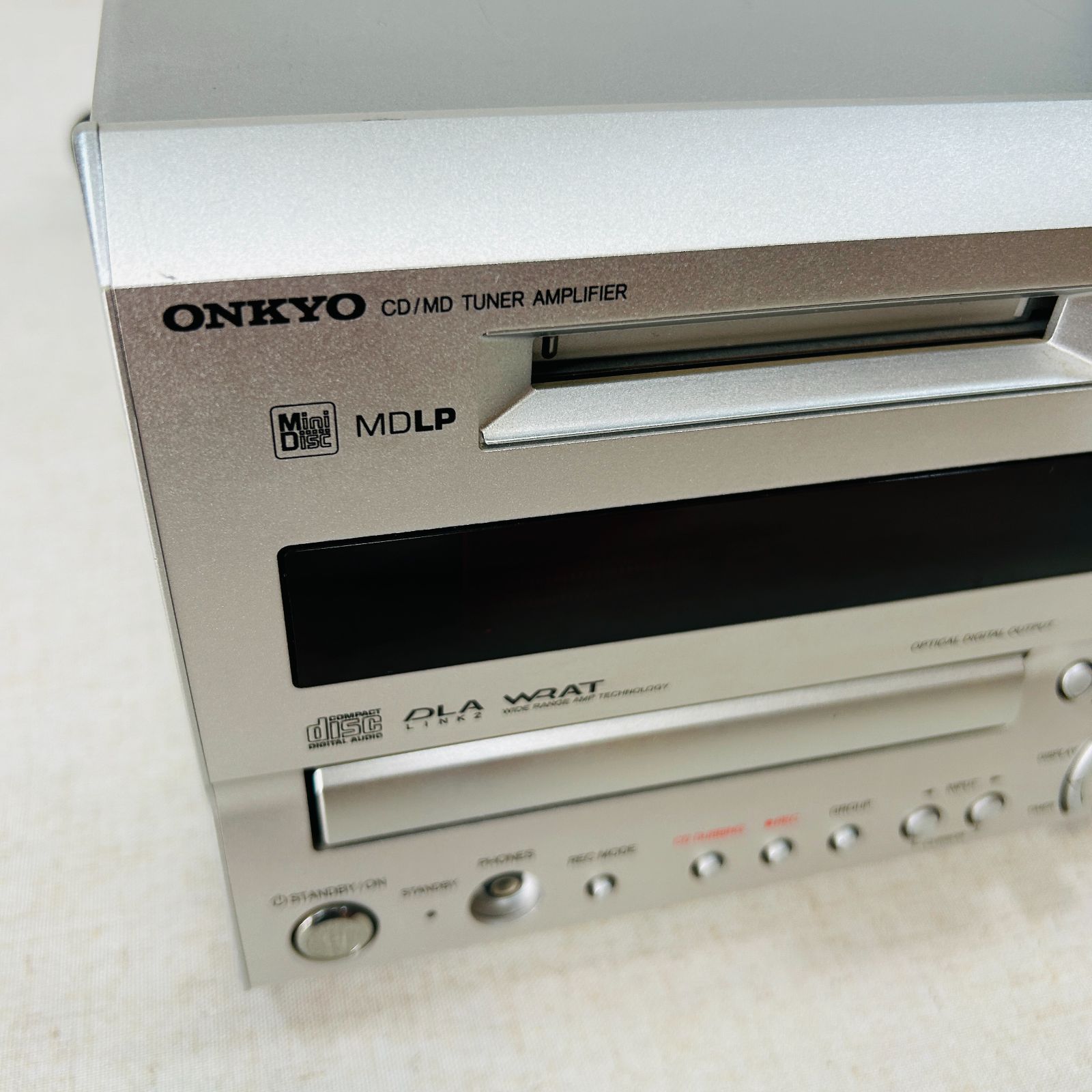 ONKYO オンキヨー DVD/CD/MDコンポ ジャンク品 現状ジャンク品】ONKYO オンキヨー CD/MDチューナーアンプ FR-7GX MDLP