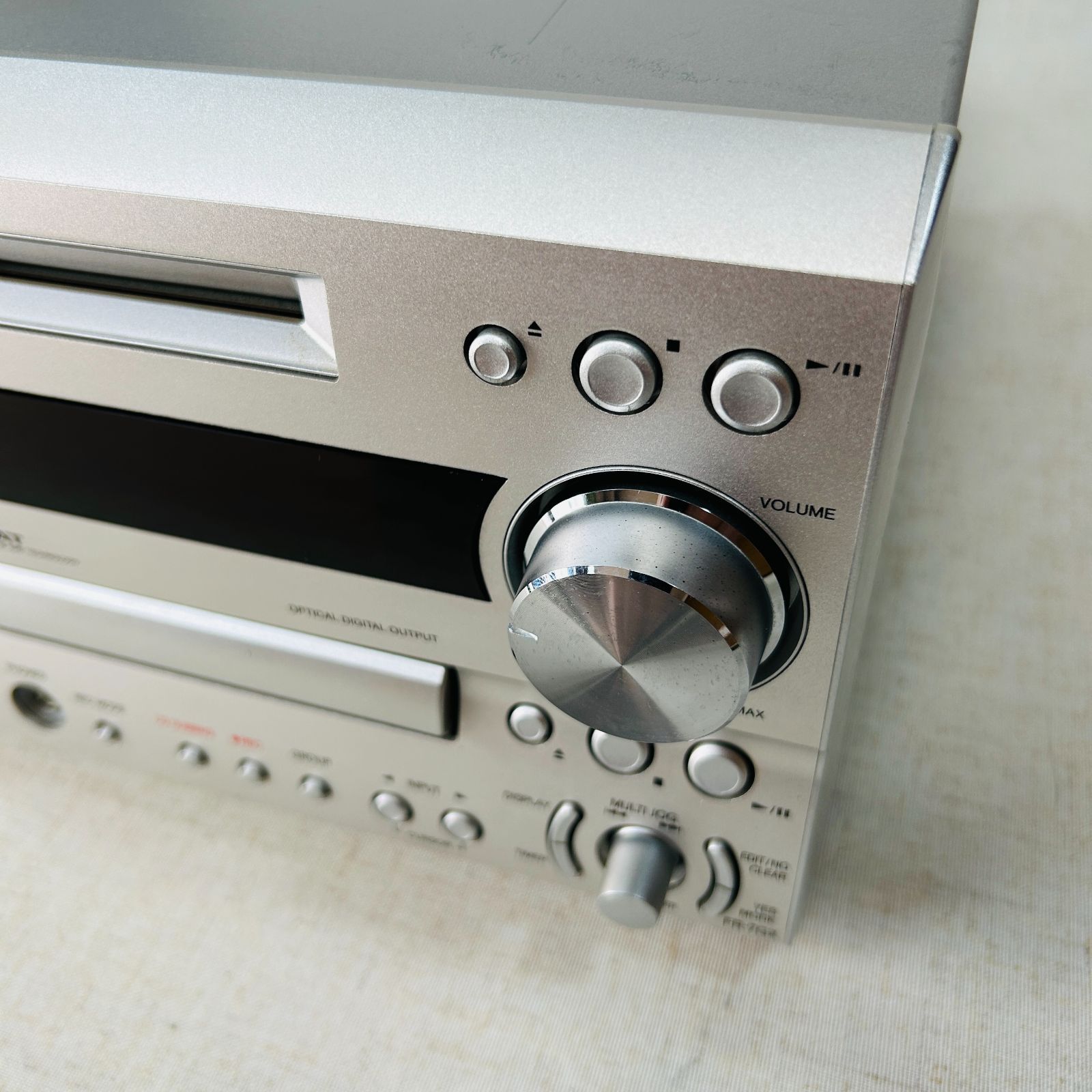 現状ジャンク品】ONKYO オンキヨー CD/MDチューナーアンプ FR-7GX MDLP