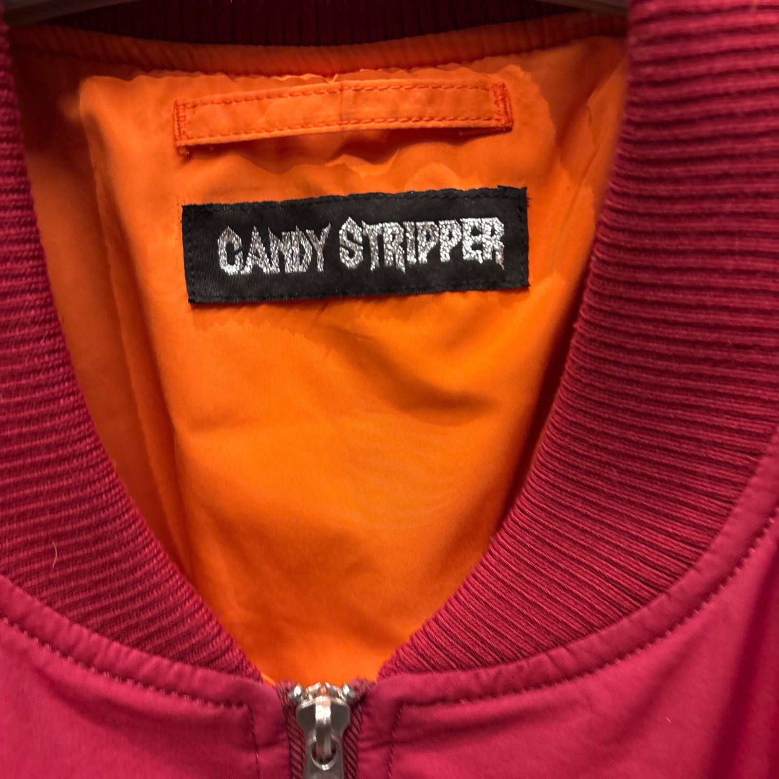 キャンディストリッパー Candy stripper 刺繍 美品 TOKYO CANDY MA-1