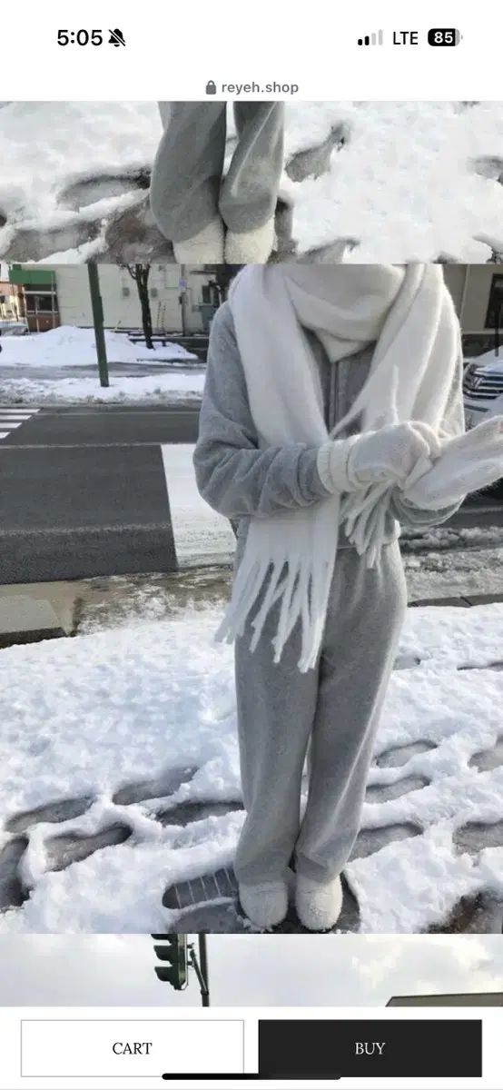 샵레예 レーマーケット レーショップ ウィンター WHO フードジップアップ パンツ グレー