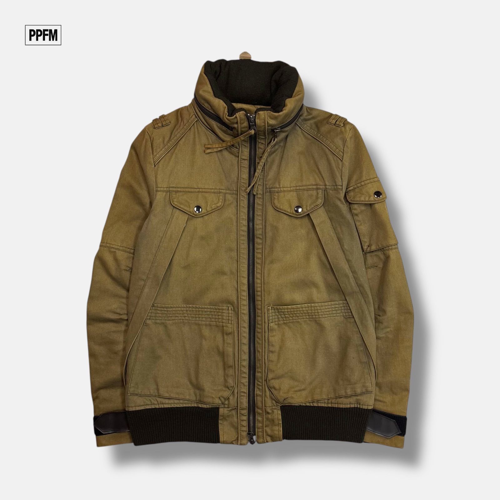 PPFMミリタリー ウールジャケット Pコート00s 平成 Y2Karchive