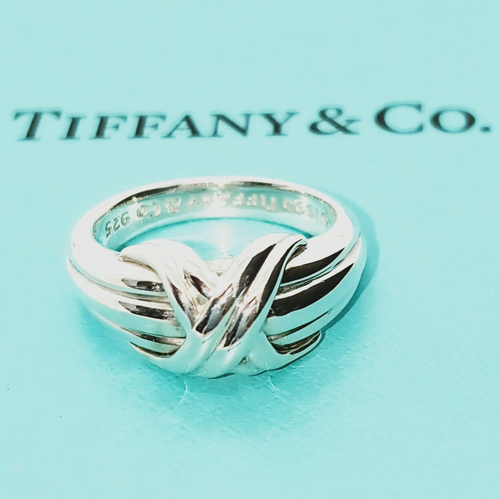新品仕上げ】TIFFANY ティファニー シグネチャークロス リング