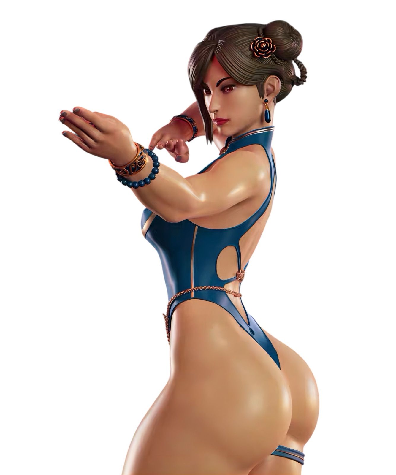 1 6 ガレージキット フィギュア 未塗装 ストリートファイター 春麗 水着モデル 34 cm