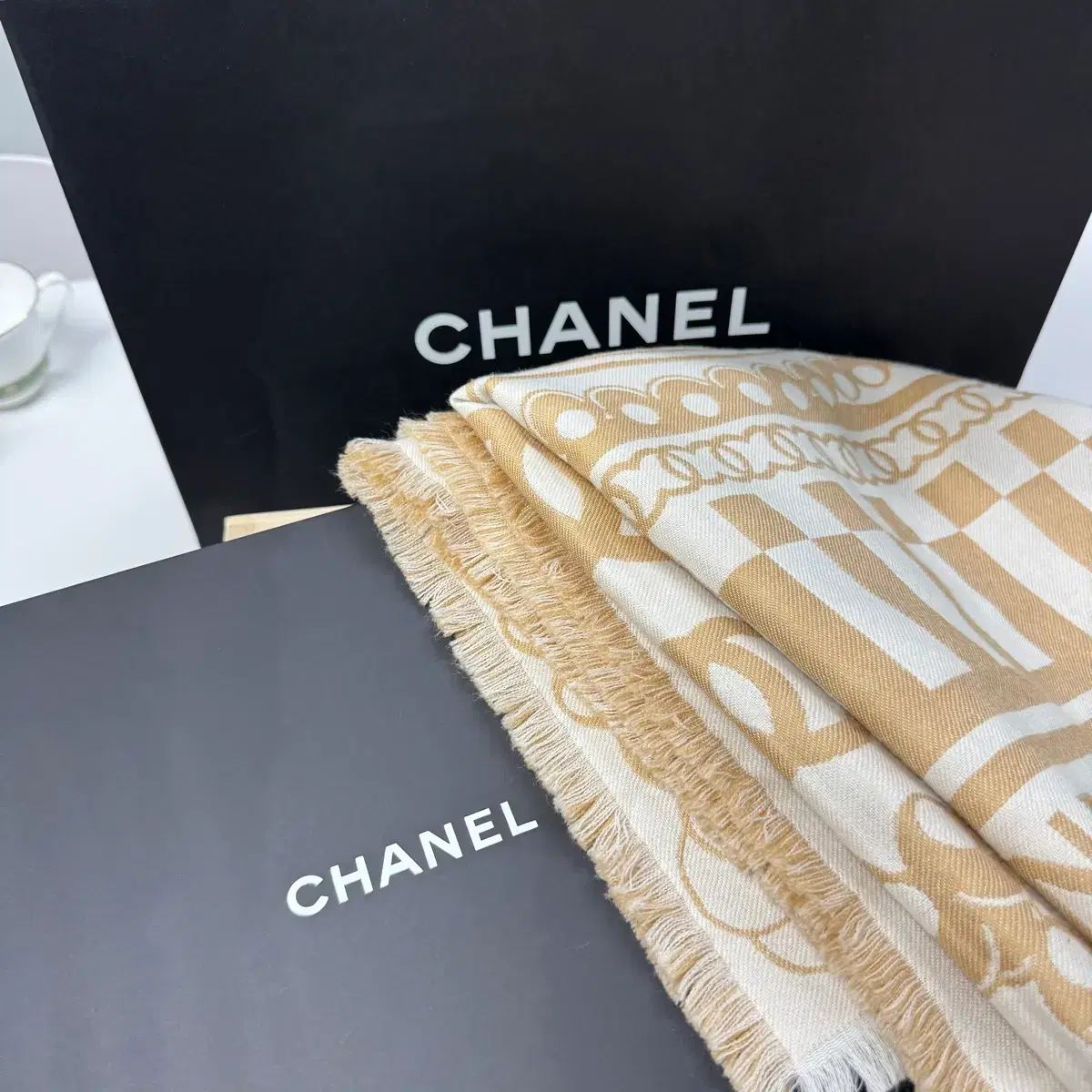 CHANEL シャネル チュール ショール マフラー