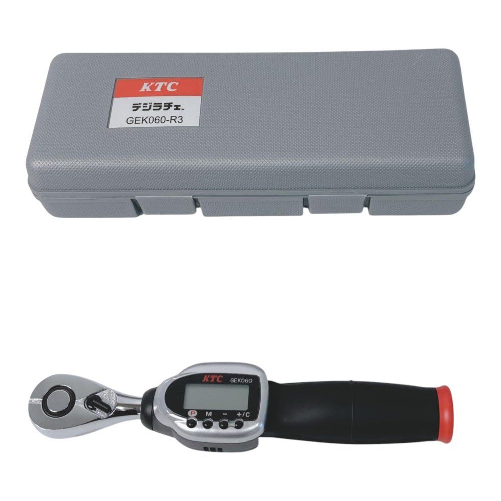 京都機械工具 KTC デジタルトルクレンチ デジラチェ GEK 060-R 3 グレー ブラック レッド