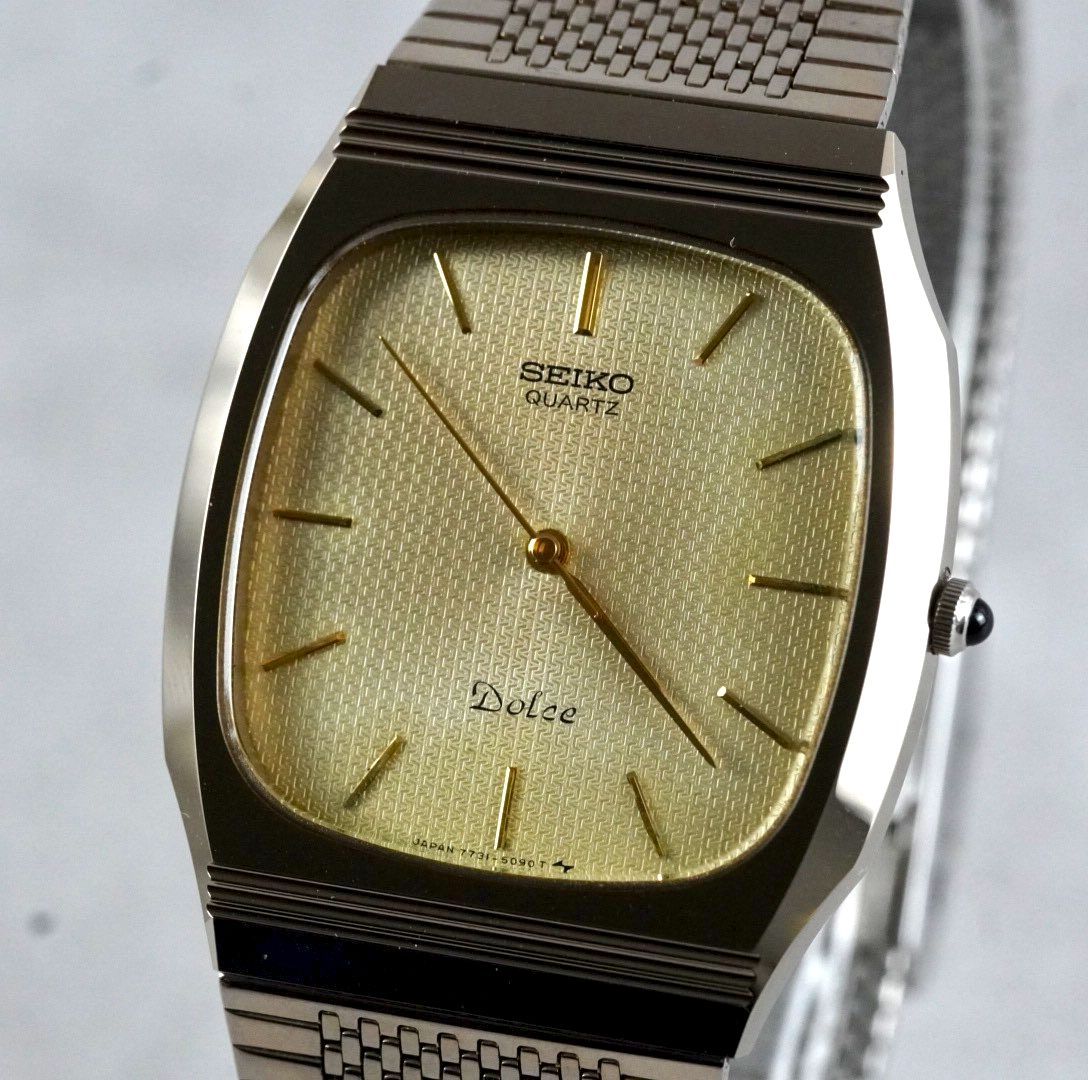 新品電池交換済み】 SEIKO セイコー 7731-5091 Dolce ドルチェ 