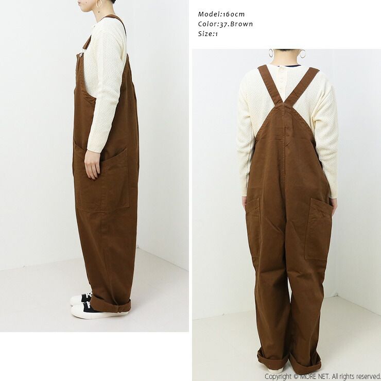 HARVESTY コットンチノクロスサロペット　オーバオール　サイズ1 HARVESTY（ハーベスティ） チノクロスオーバーオール A120080