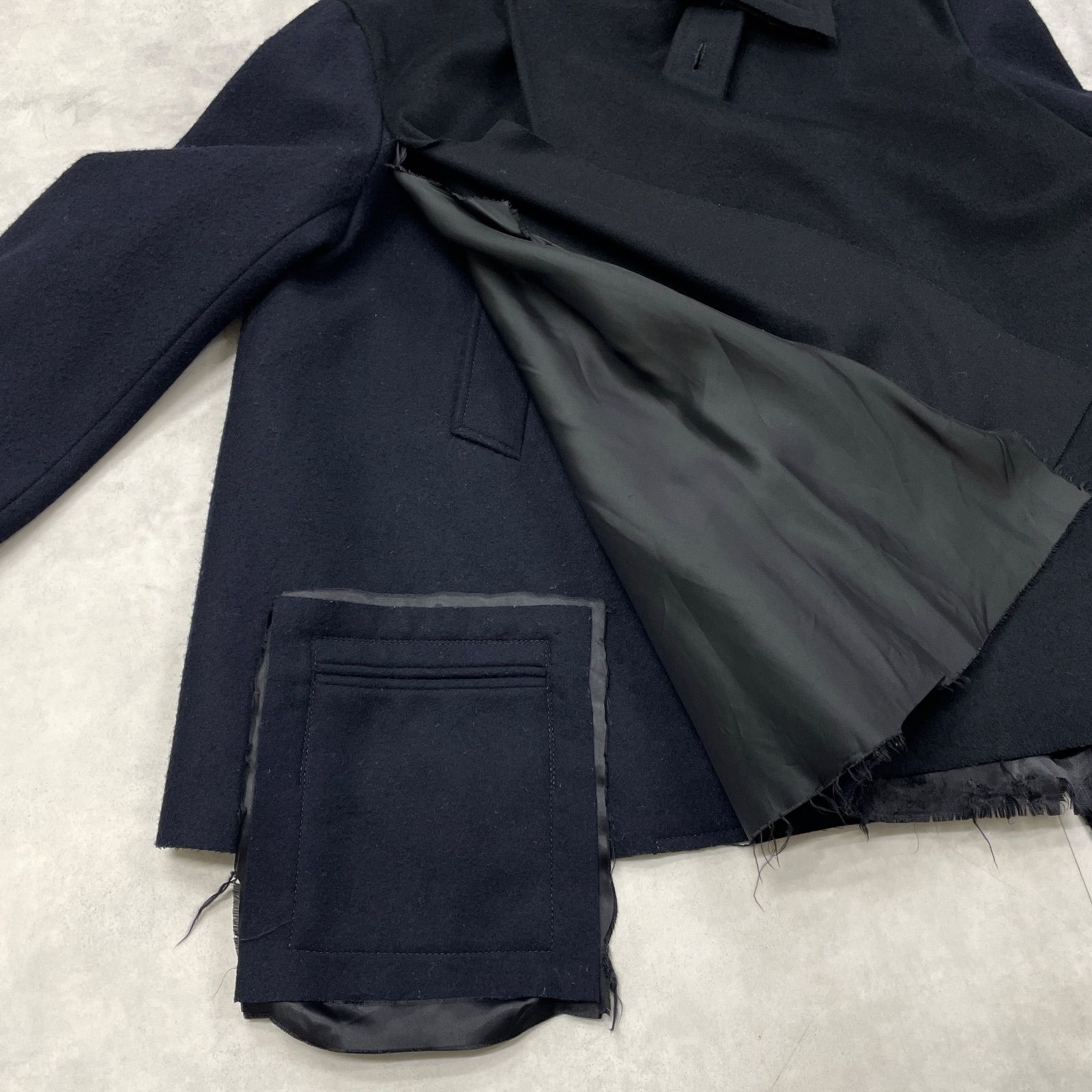 KEISUKE YOSHIDA ケイスケヨシダ レイヤードコート ウール ブラック