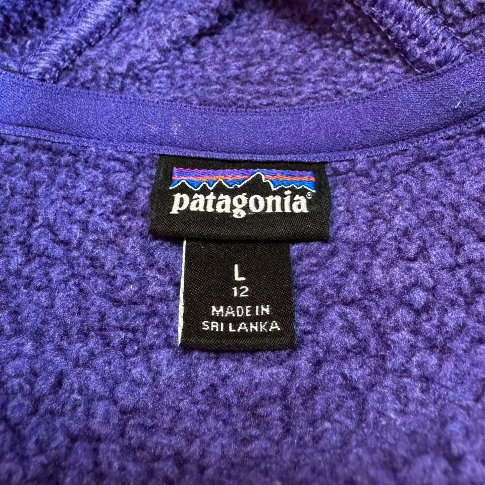  patagonia パタゴニア パープル ベターセーター フリース フルジップ パーカー GIRL L 12 サイズ 024 パーカー トップス