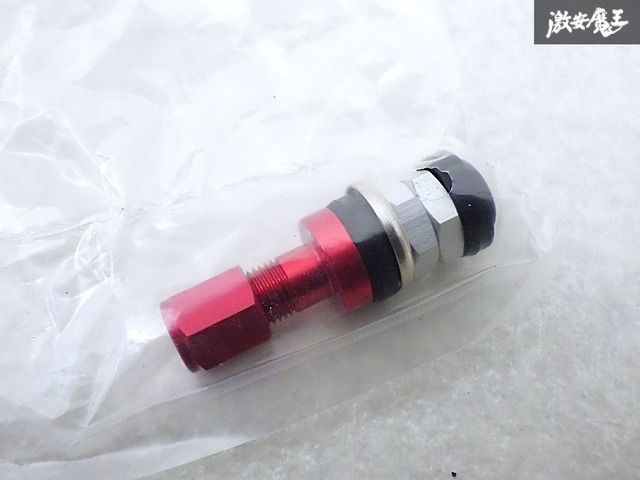 ★新品・未使用品★ RAYS レイズ INSIDE インサイド エアバルブ RD 赤 レッド 4個  1セット ホイール ゴムバルブ 57XR 57Valkyrie