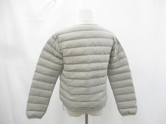 ダントン DANTON クルーネック インナーダウンジャケット JD-8748 36 ベージュ レディース