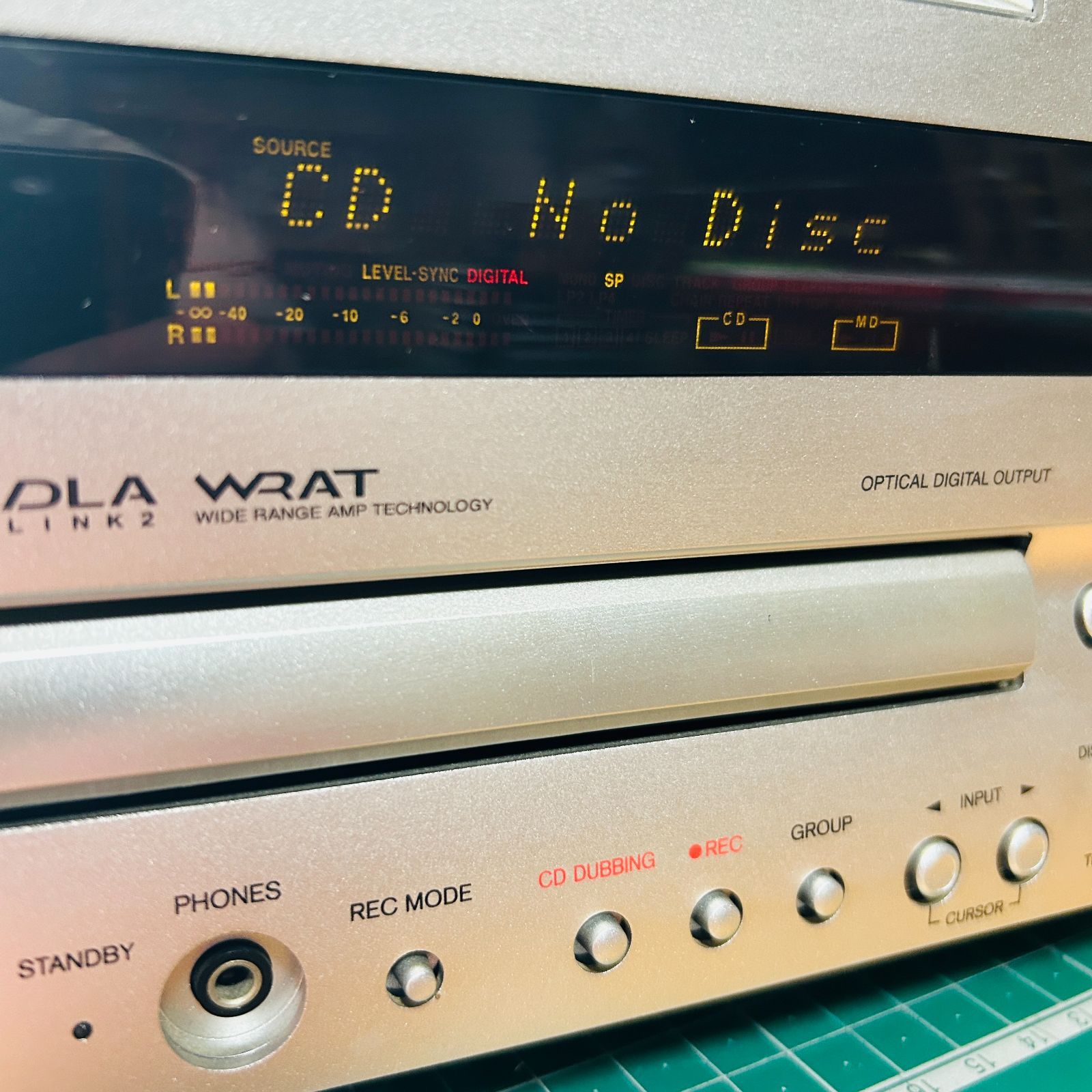 現状ジャンク品】ONKYO オンキヨー CD/MDチューナーアンプ FR-7GX MDLP