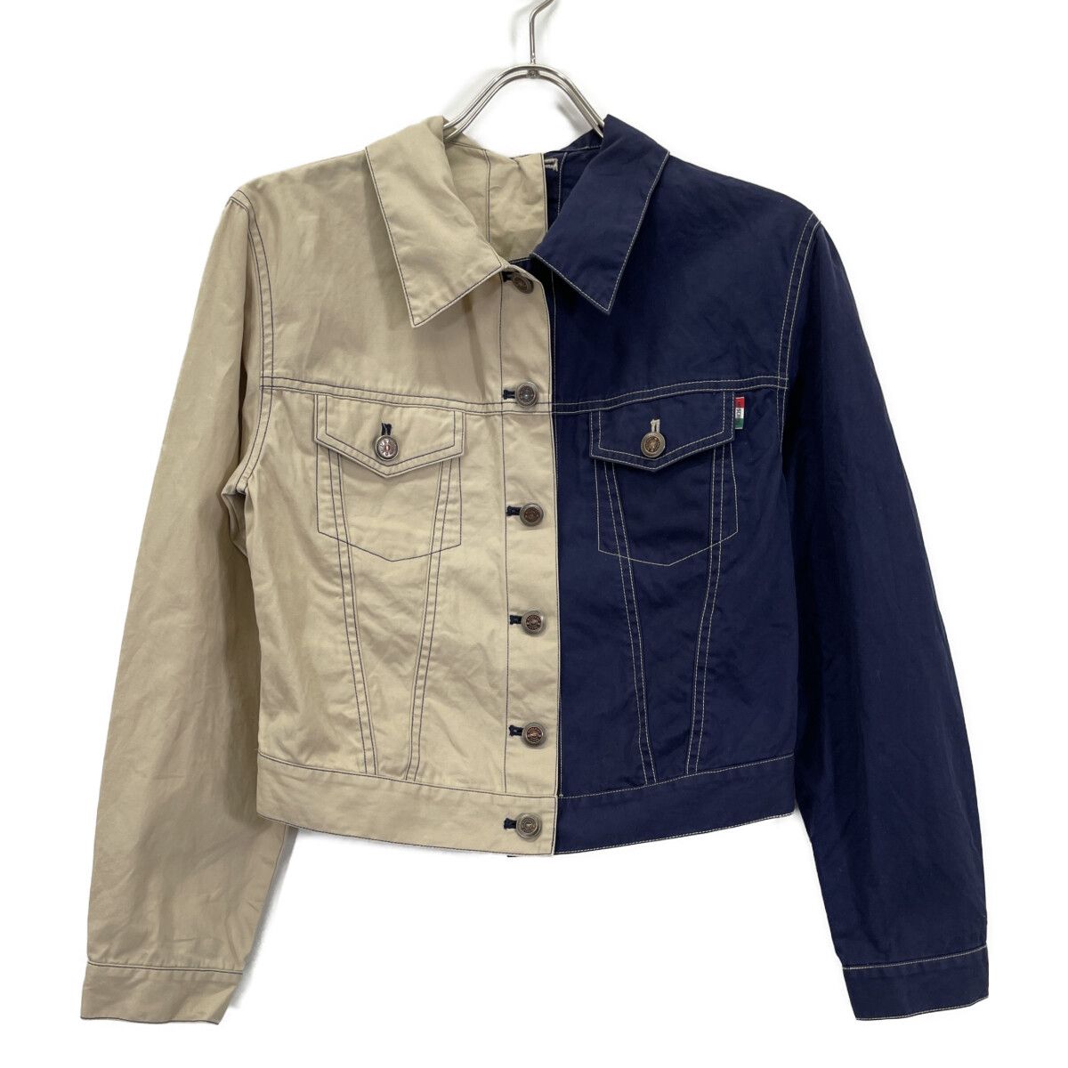 MOSCHINO モスキーノ 00s ﾓｽｷｰﾉｼﾞｰﾝｽﾞ 124-5 ｱｼﾝﾒﾄﾘｰ ﾃﾞｻﾞｲﾝ ﾃﾞﾆﾑ