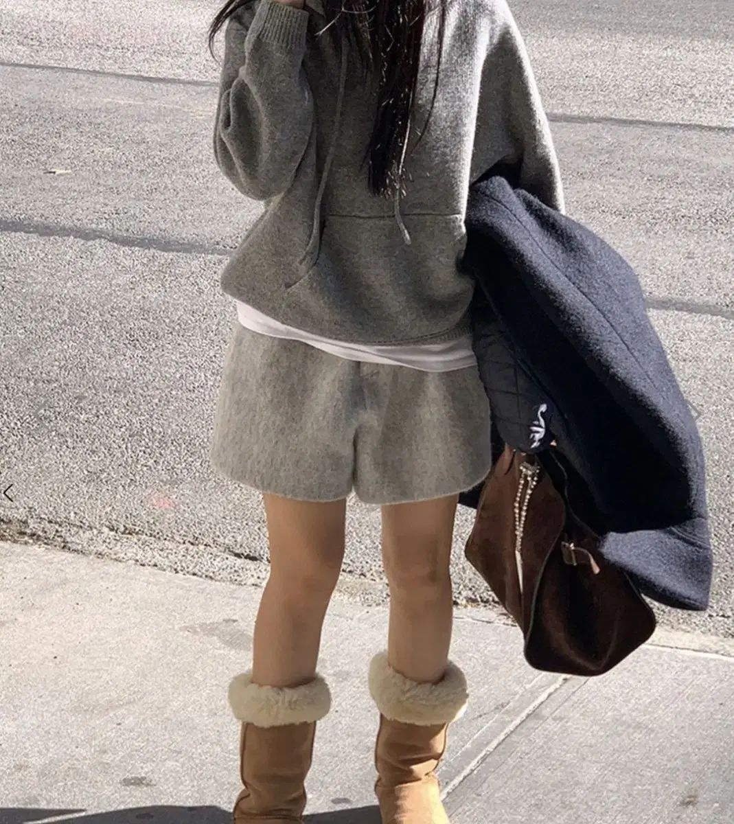 HAAG ハーグ ウールニット ハーフパンツ