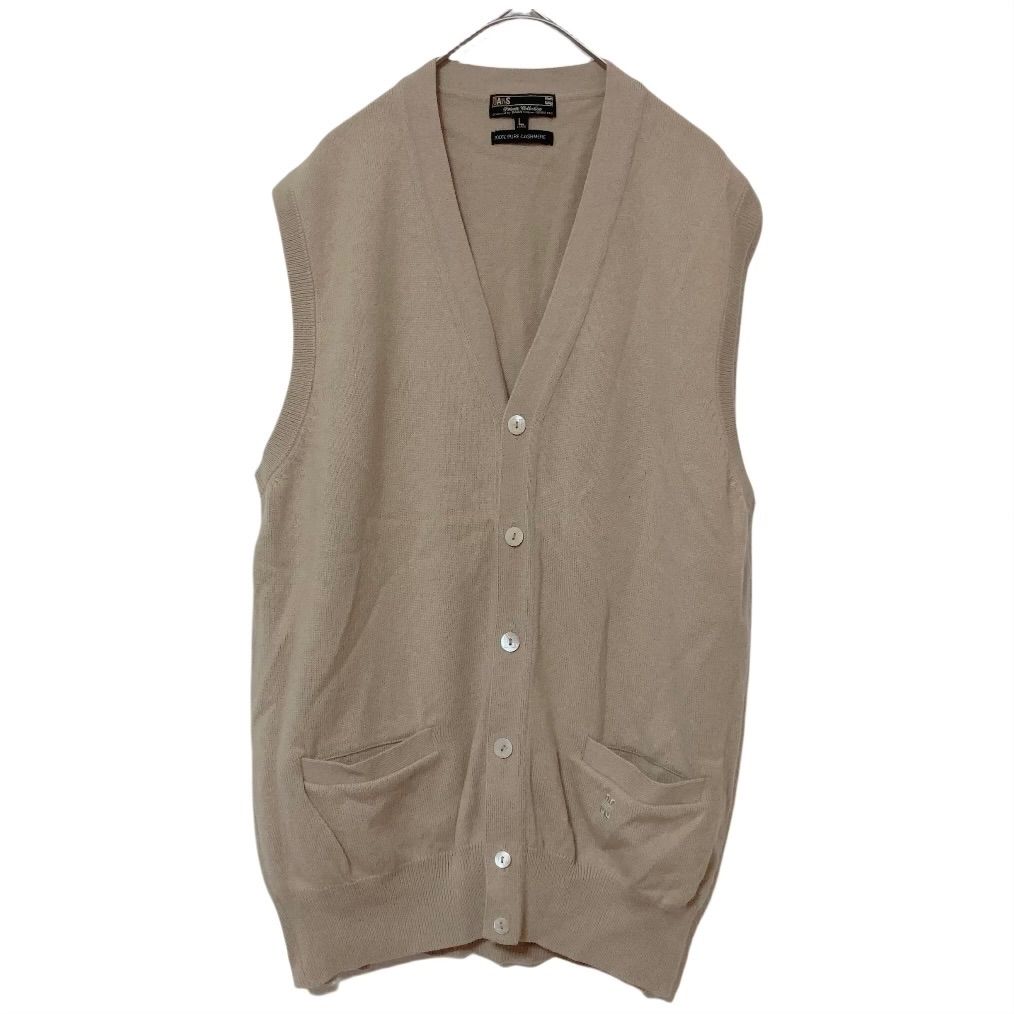 RE277 【美品】DAKS ダックス カシミヤ100% 前開き ニットベスト 