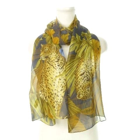 サルヴァトーレフェラガモ Salvatore Ferragamo ストール シルク 絹