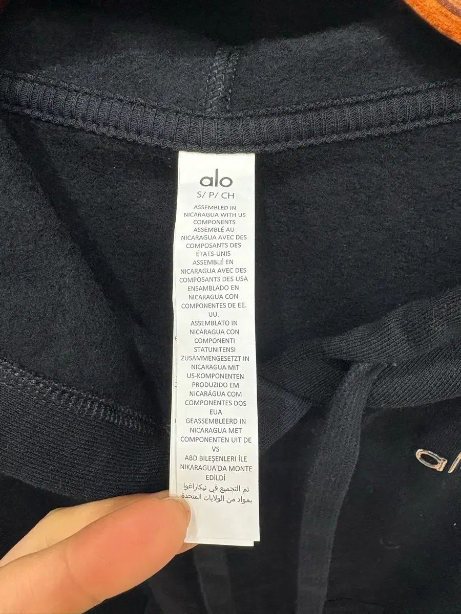 フードTシャツ ブラック