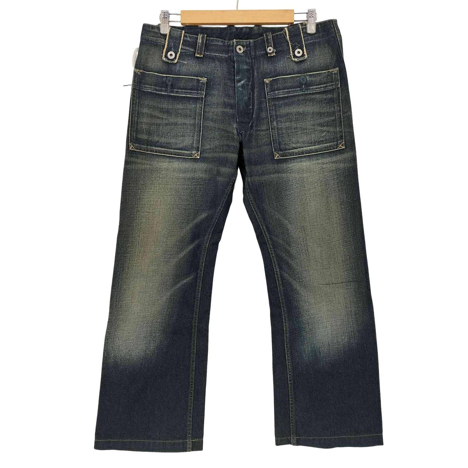 ディーゼル DIESEL 00s Y2K フラップポケット ボタンフライ ワイド 