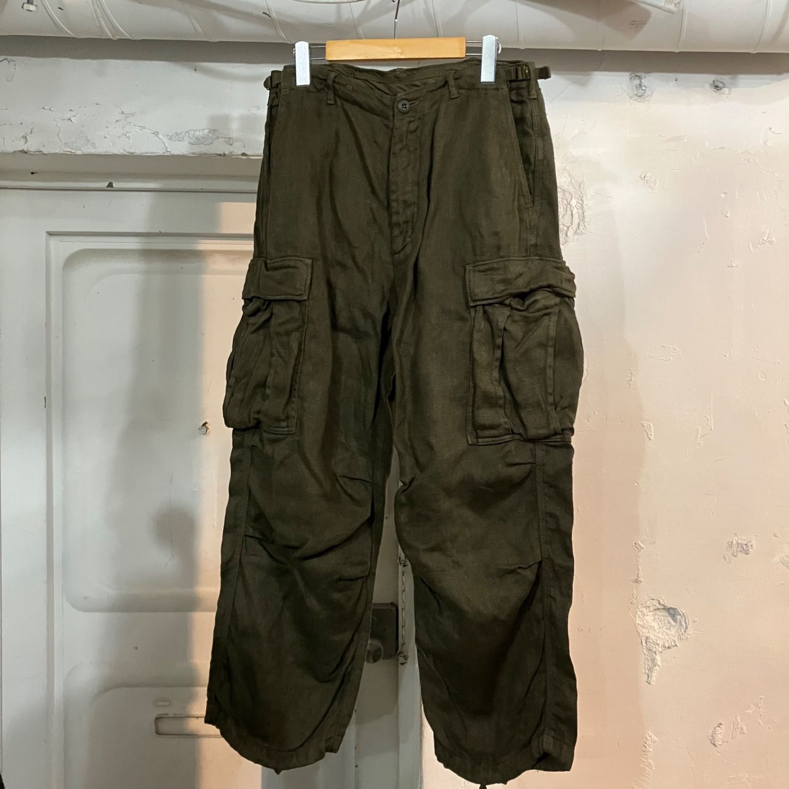 CAHLUMN カウラム French Linen Garment Dye Cargo Pant サイズM